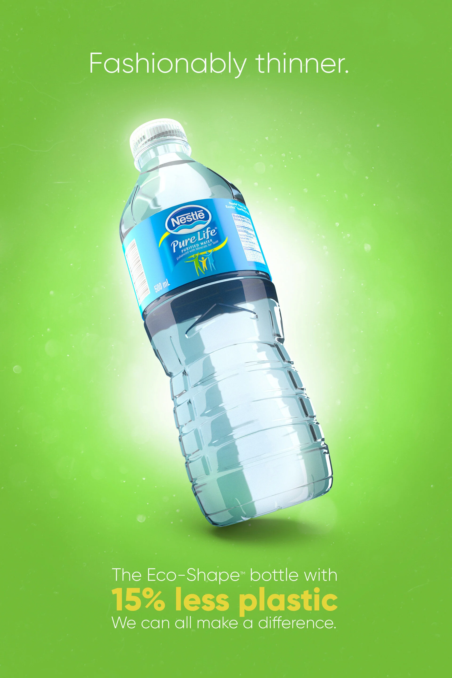 The hidden tradeoff. Bottled water companies don’t produce water, they produce plastic bottles.