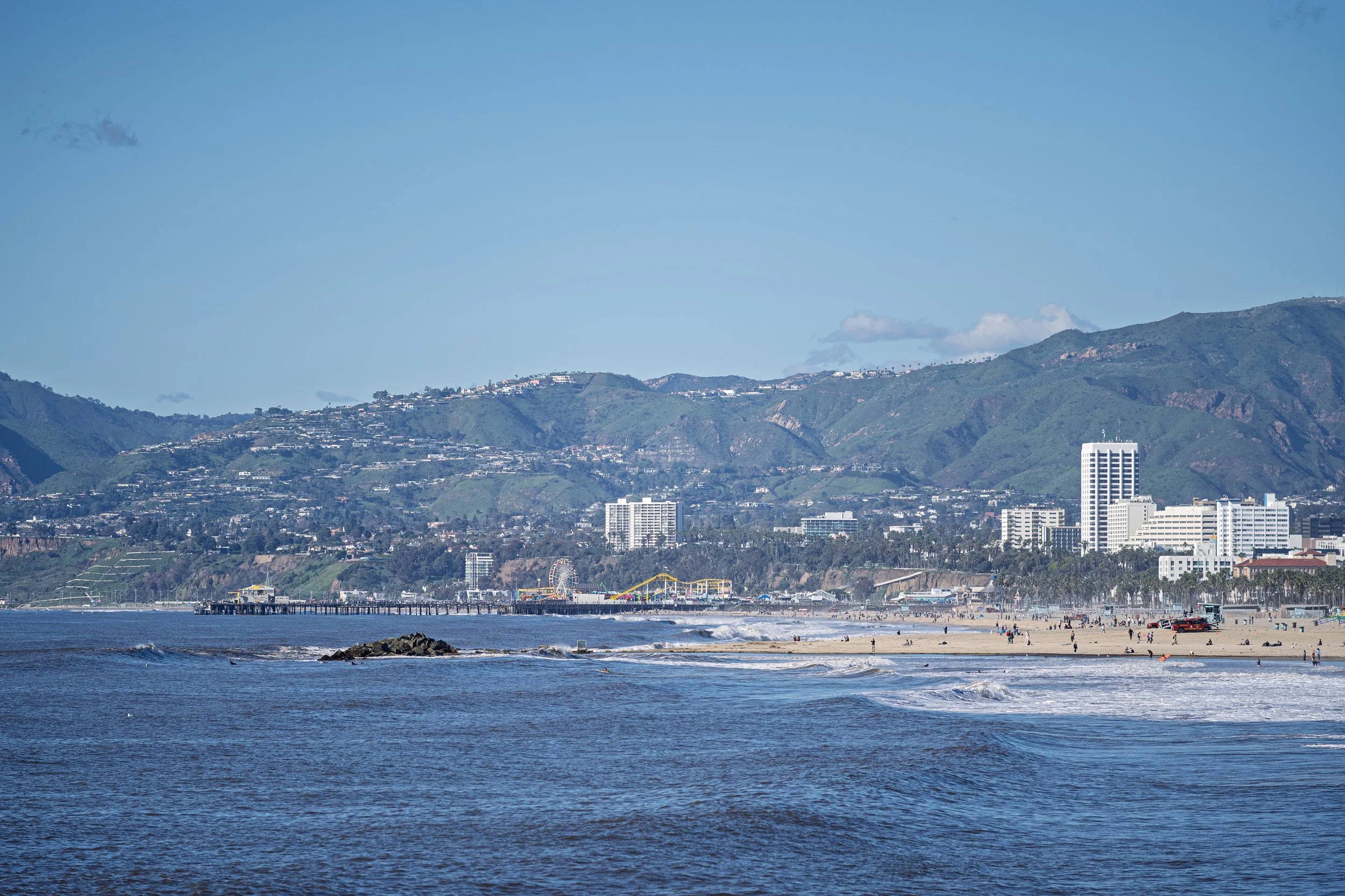 La feria de Santa Monica vista desde Venice Beach