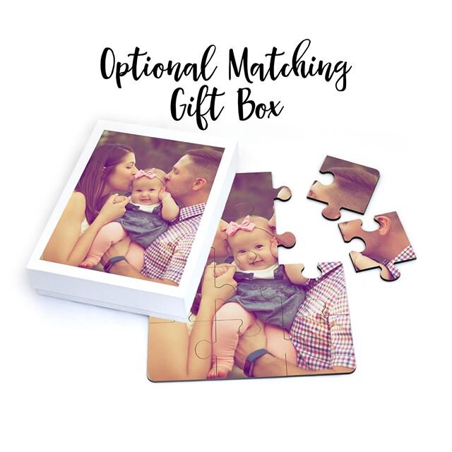 Our custom laser cut puzzles are permanently sublimated with your photos to create a truly unique gift.  Whether it's your holiday family portrait, your favorite fur-baby, an artistic photograph, or your child's artwork - we can bring it to life in a