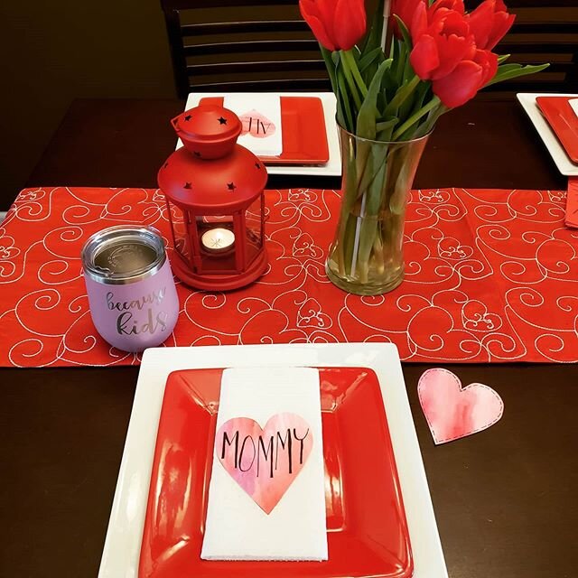 Flowers ✅
Candles ✅
Place Settings ✅
Engraved Wine Tumbler ✅
Happy Valentine's Day Everyone!
#valentines