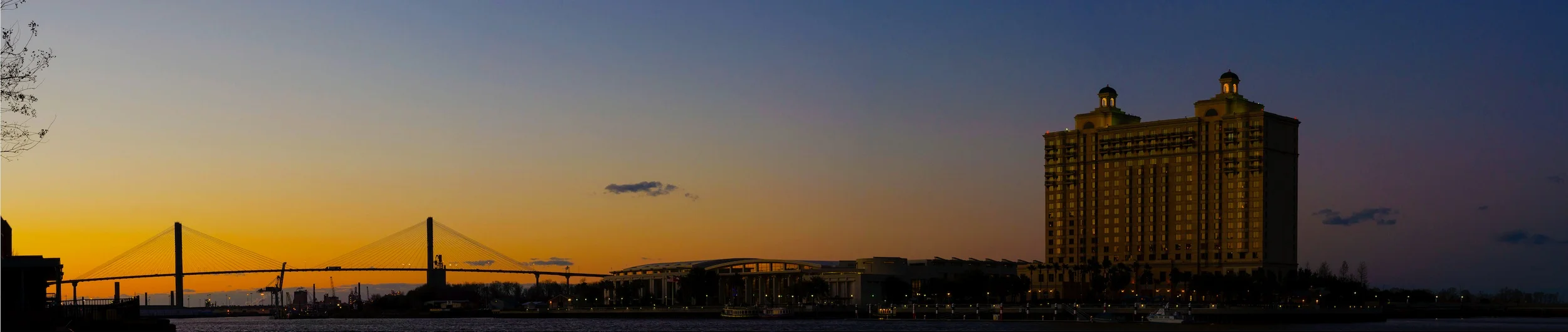 Savannah/South Carolina Boarder Panorama
