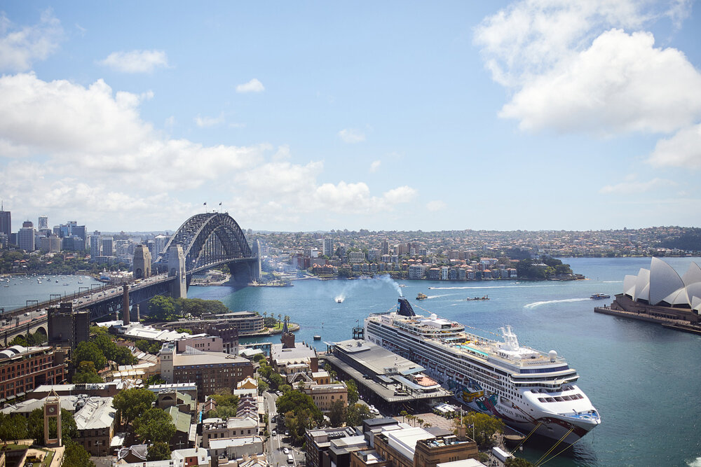 The breathtaking view from the Four Seasons Hotel Sydney’s Presidential Suite