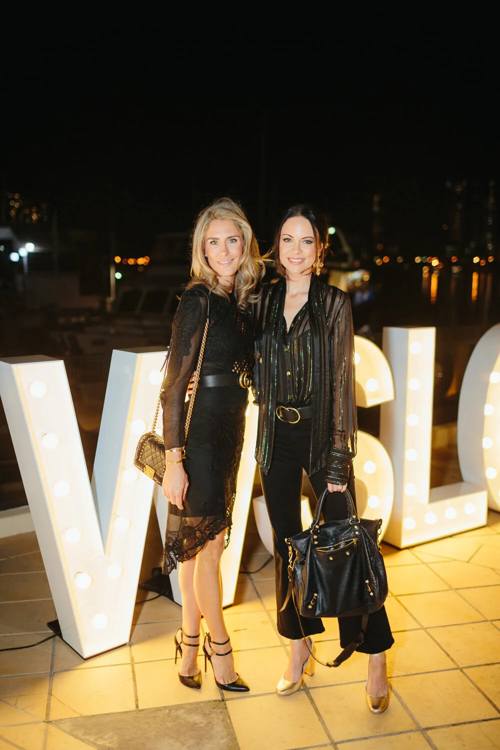 Guests Anne de Vincentiis and Fiona Edwards Bassingthwaite