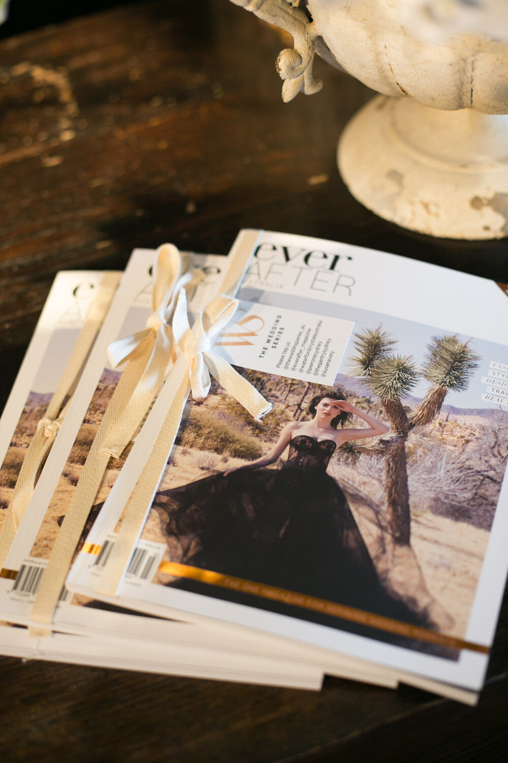 everAfter Magazine, issue 3 | Spring Summer featuring The Wedding Series An Angel at My Table editorial. View here