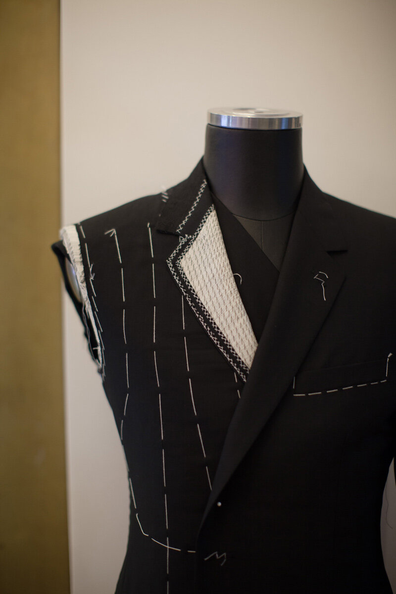 Harrolds Private Label Deconstructed Suit flown in specifically for The Wedding Series event