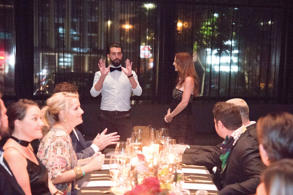 Official welcome by Kate O’Shea Founder of The Wedding Series and introduction to the five course degustation by Luca Giacomin, Owner of Cicchetti Gold Coast