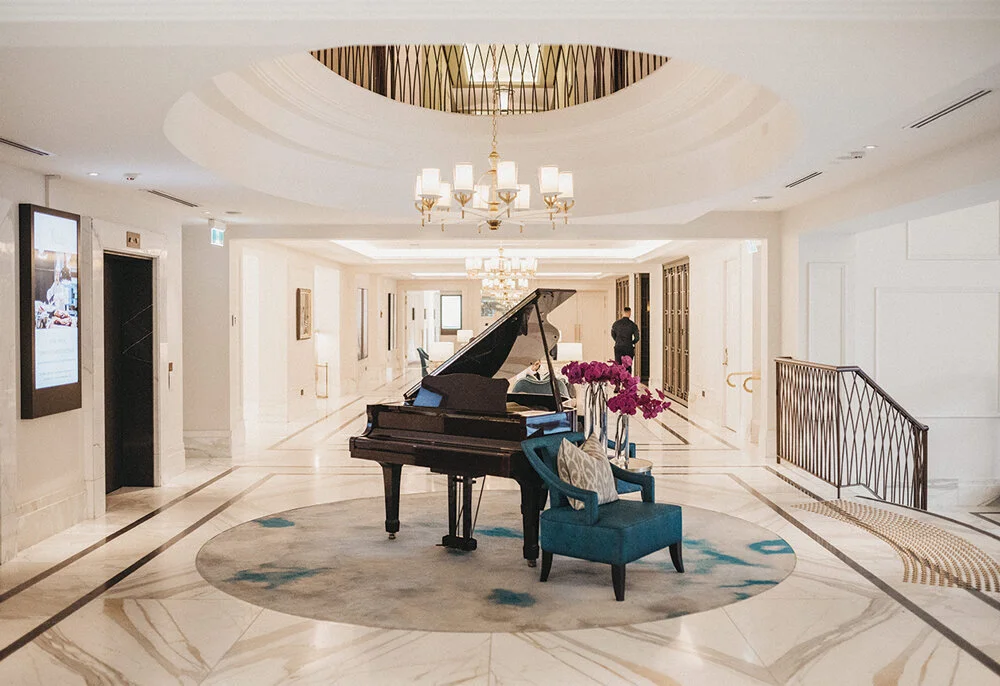 The prettiest lobby at The Langham Sydney
