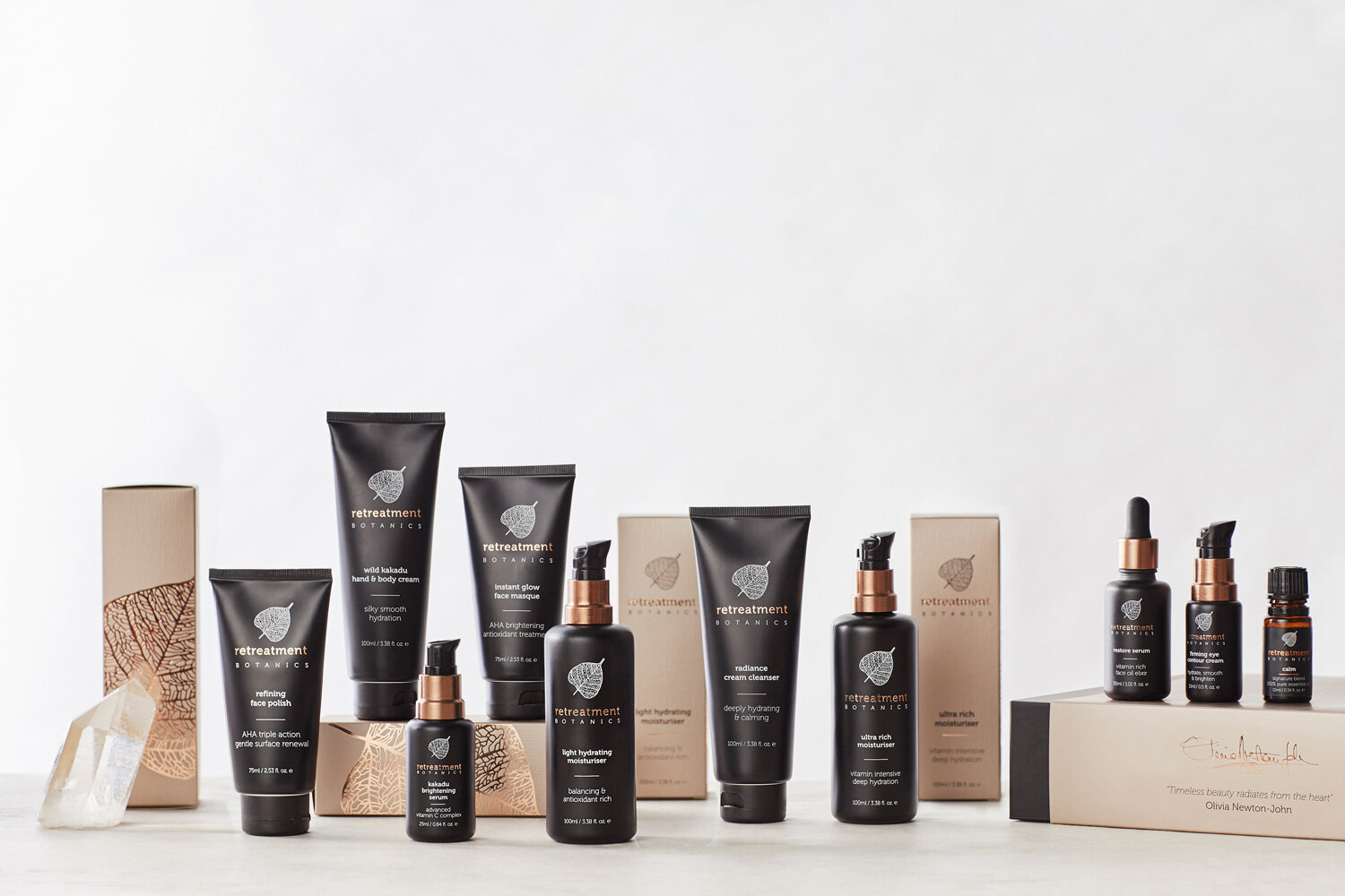 Retreatment Botanics pure, natural performance skincare range