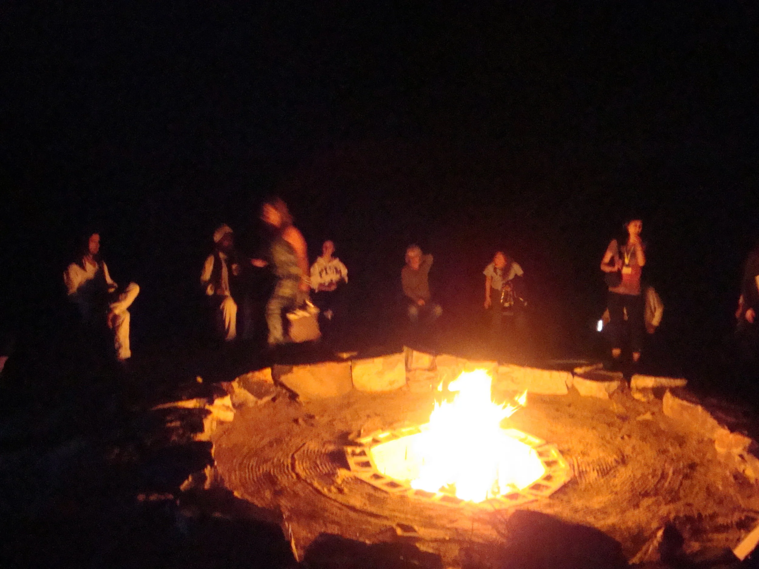 Joshua Tree Retreat fire ceremony 