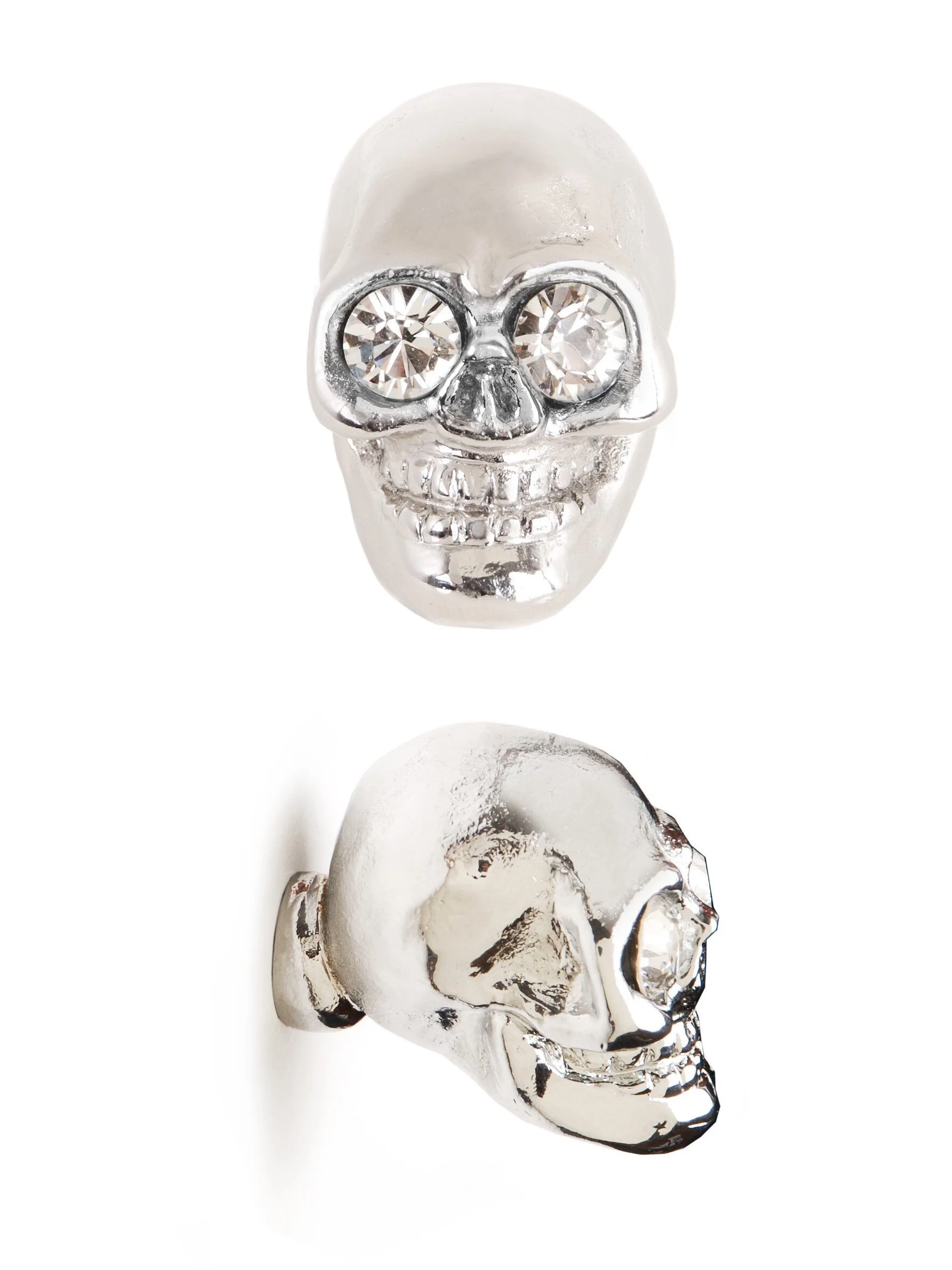 Charlie Skull Knob (various stones and finishes)
