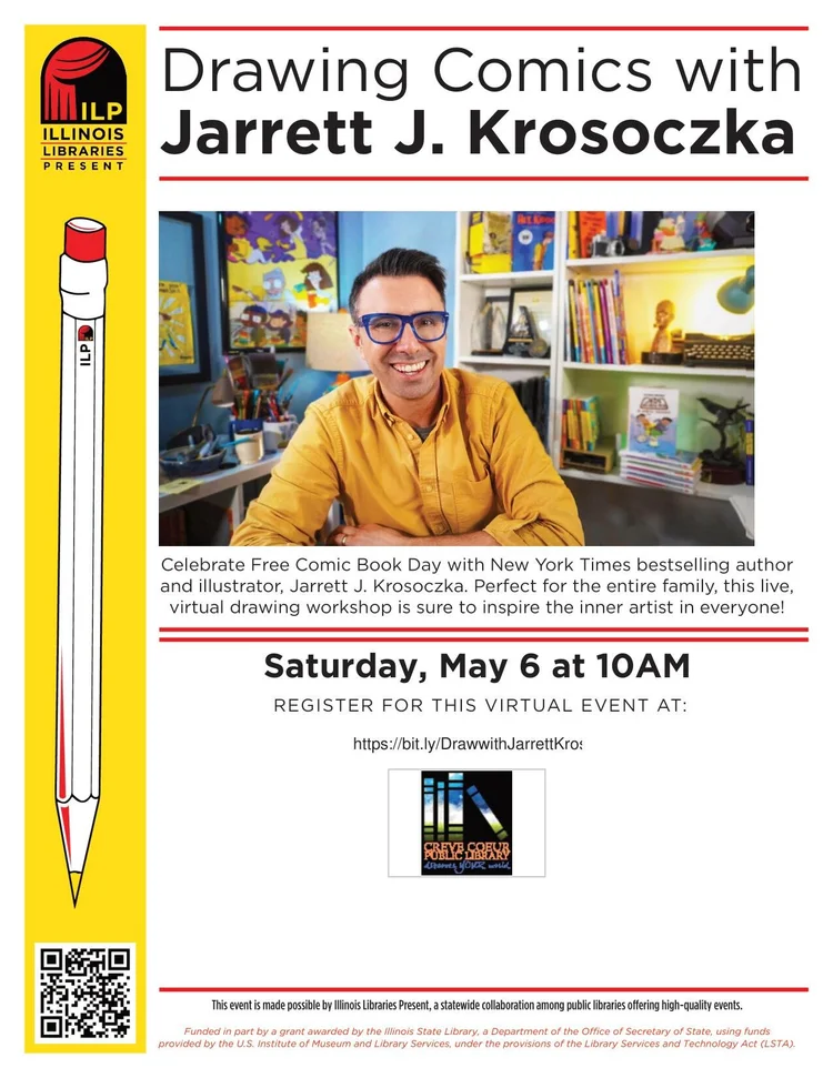Drawing Comics with Jarrett J. Krosoczka — Village of Creve Coeur