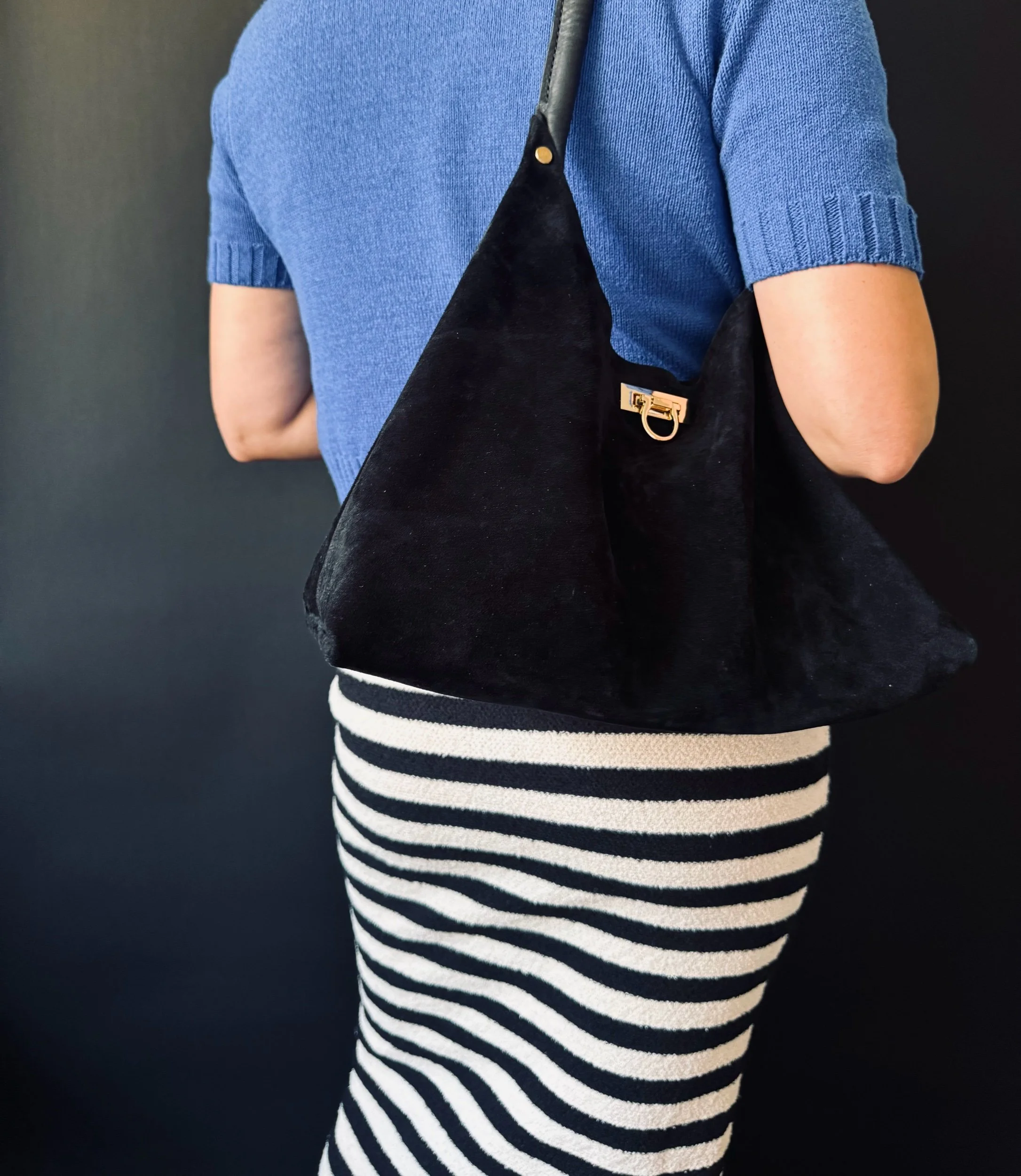 The Maddie | Black Suede