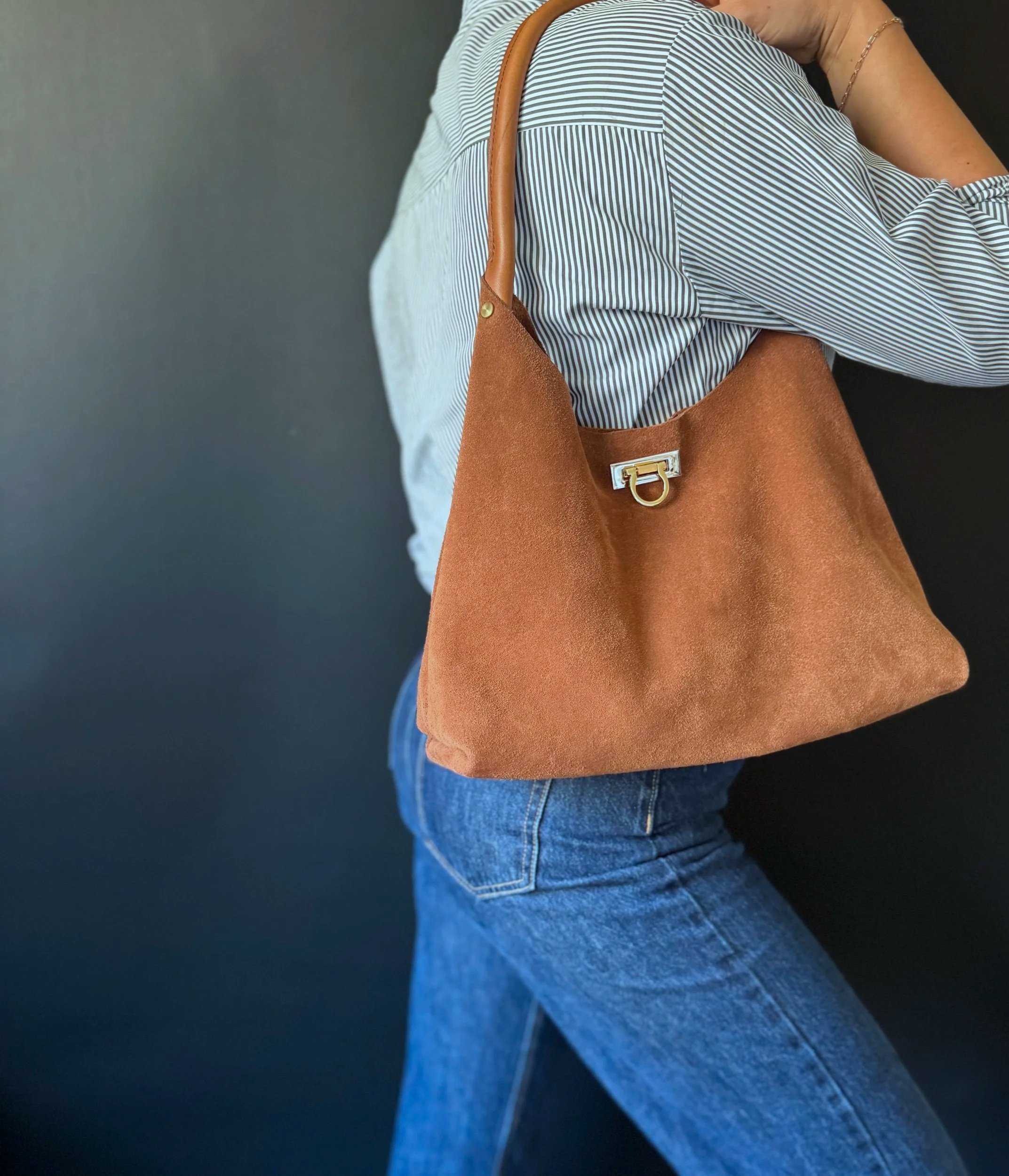 The Maddie | Caramel Suede