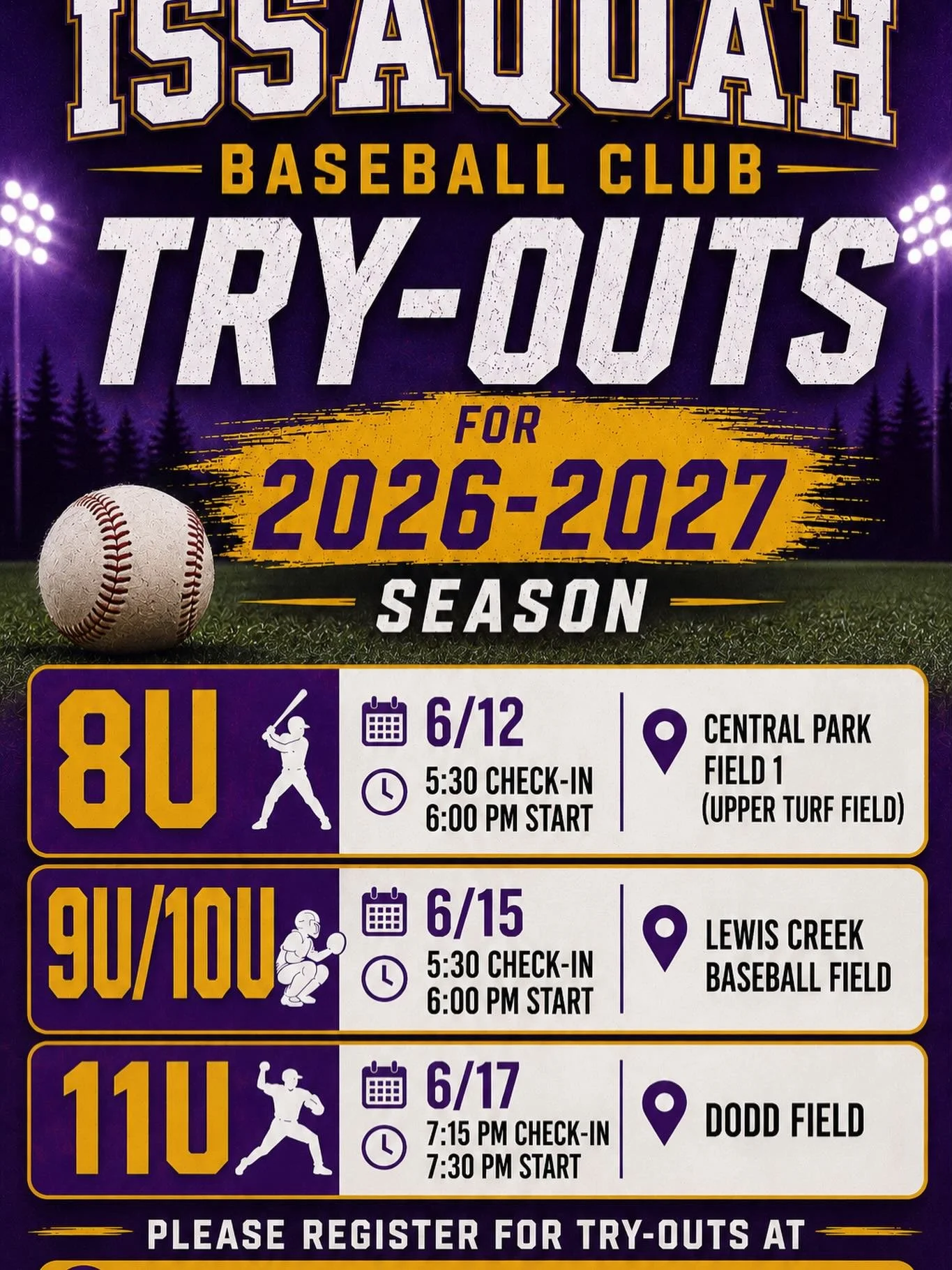 Register at: https://ibc.teamsportsadmin.com/events/details/otherevent/5164

Come join the IBC family! Registration is now open for upcoming try-outs:

🔹 8U &ndash; June 12
📍 Central Park Field 1 (upper turf field by playgound)
⏰ 5:30 PM Check-In |