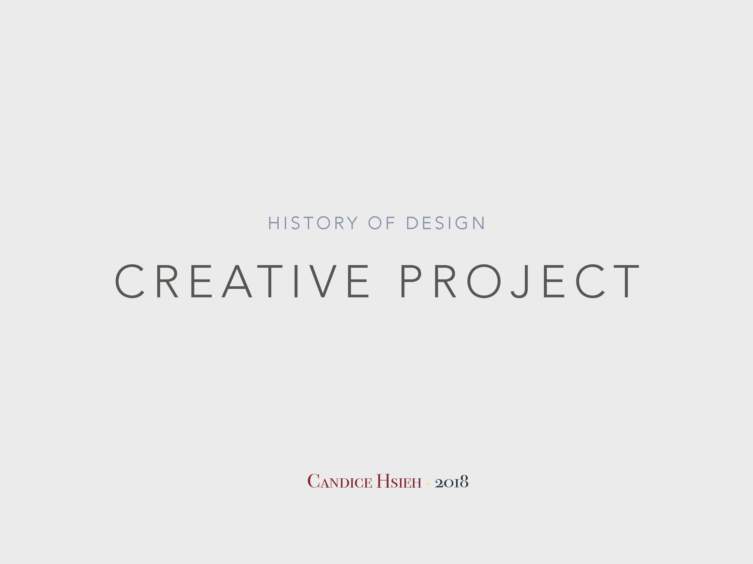 Creative Project: When Art Deco Meets Minimalism 