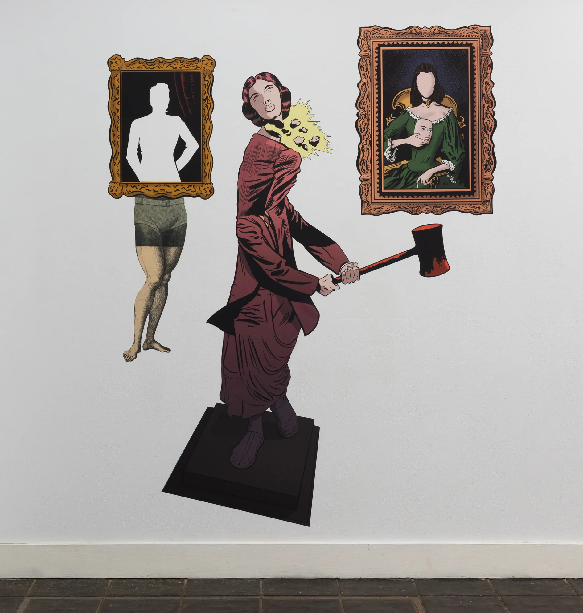 Equisite Corpses: The Origin of All Poems (2019) 72" x 67" from “Dreams of Heroes and Monsters”