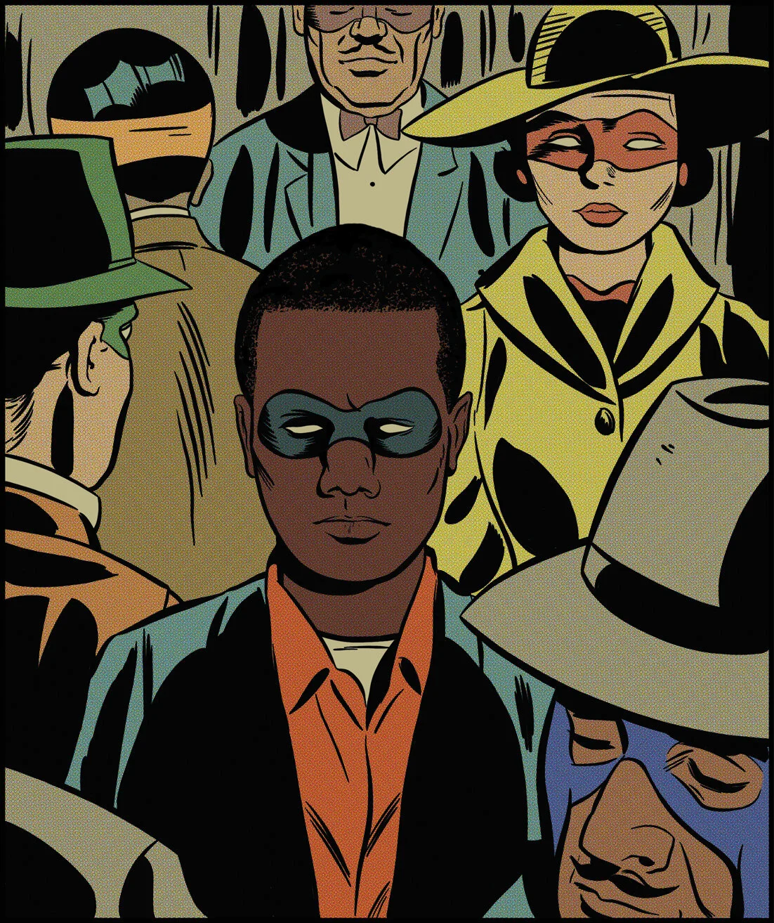   Faces in a Crowd  (2020) 20” x 17” 