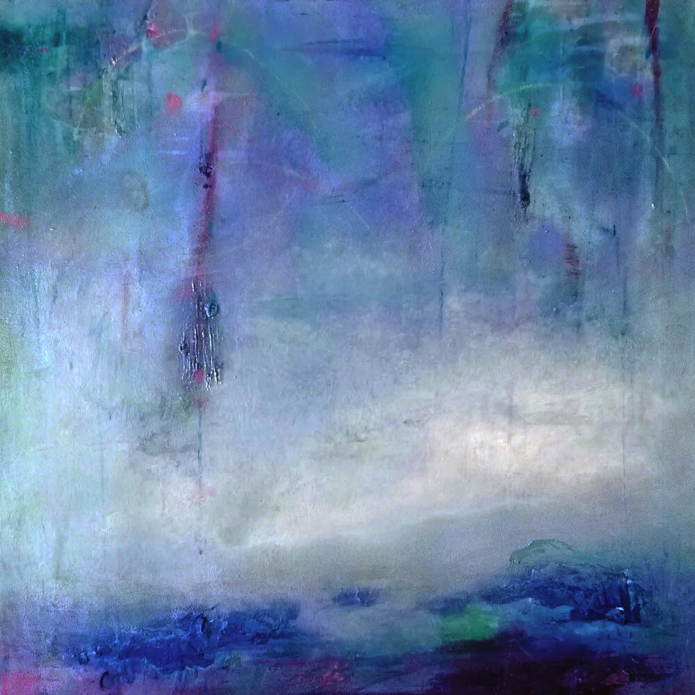 WATERFALL, 2017 
Oil and acrilic on canvas, cm 40x40 
Private collection, Australia