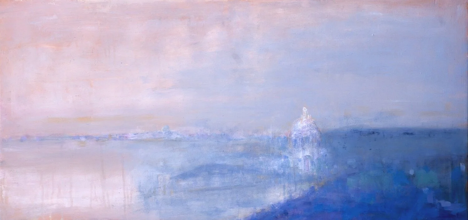 PRIME LUCI, 2020 
Oil on panel, cm 48x96,  
Private collection, Mexico