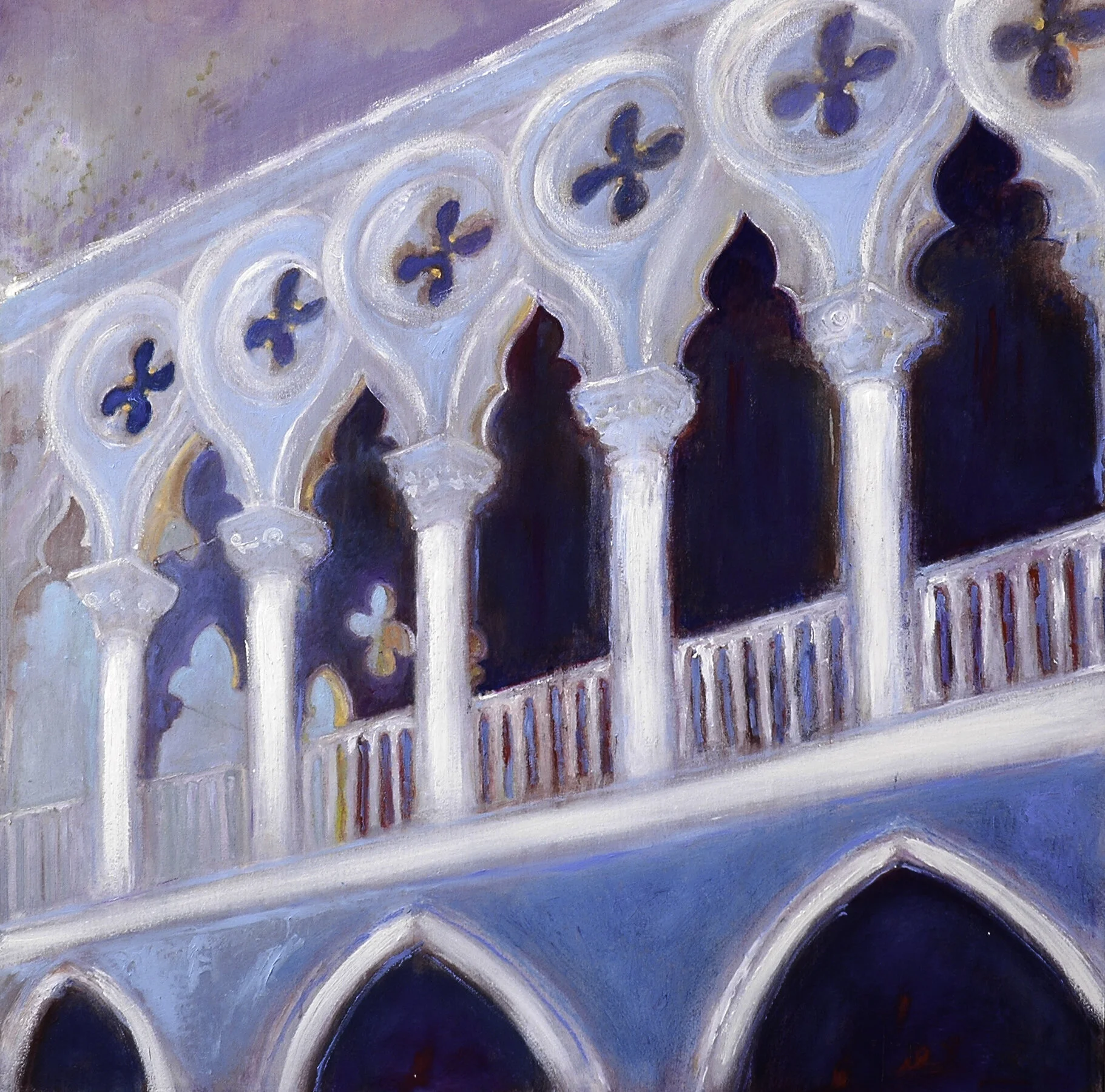 NEL GIORNO, 2015 
Oil on canvas, cm 100x100
Private collection