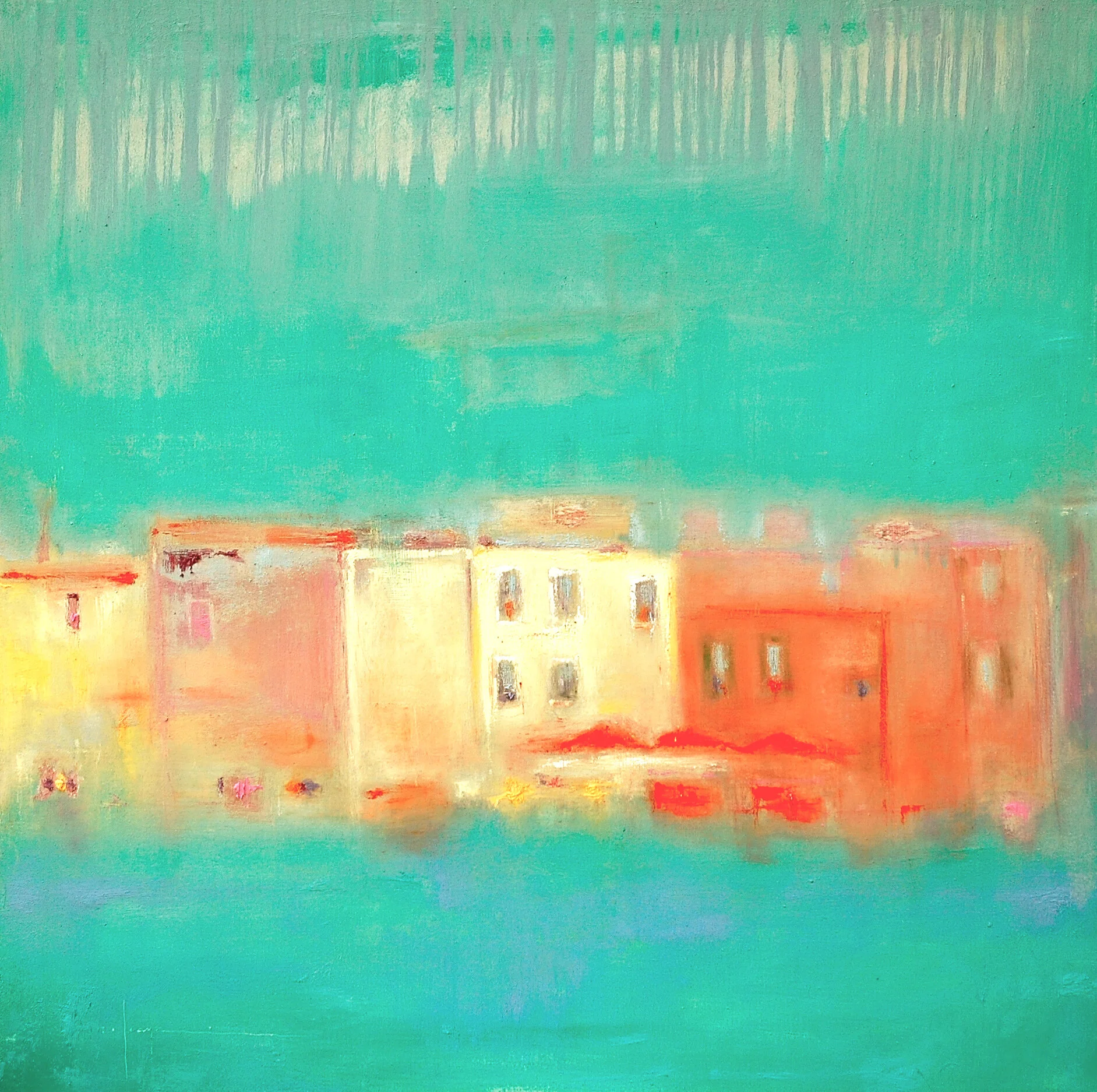 SOLE PIOGGIA E MARE, 2015
Oil on canvas, cm100x100
Private collection