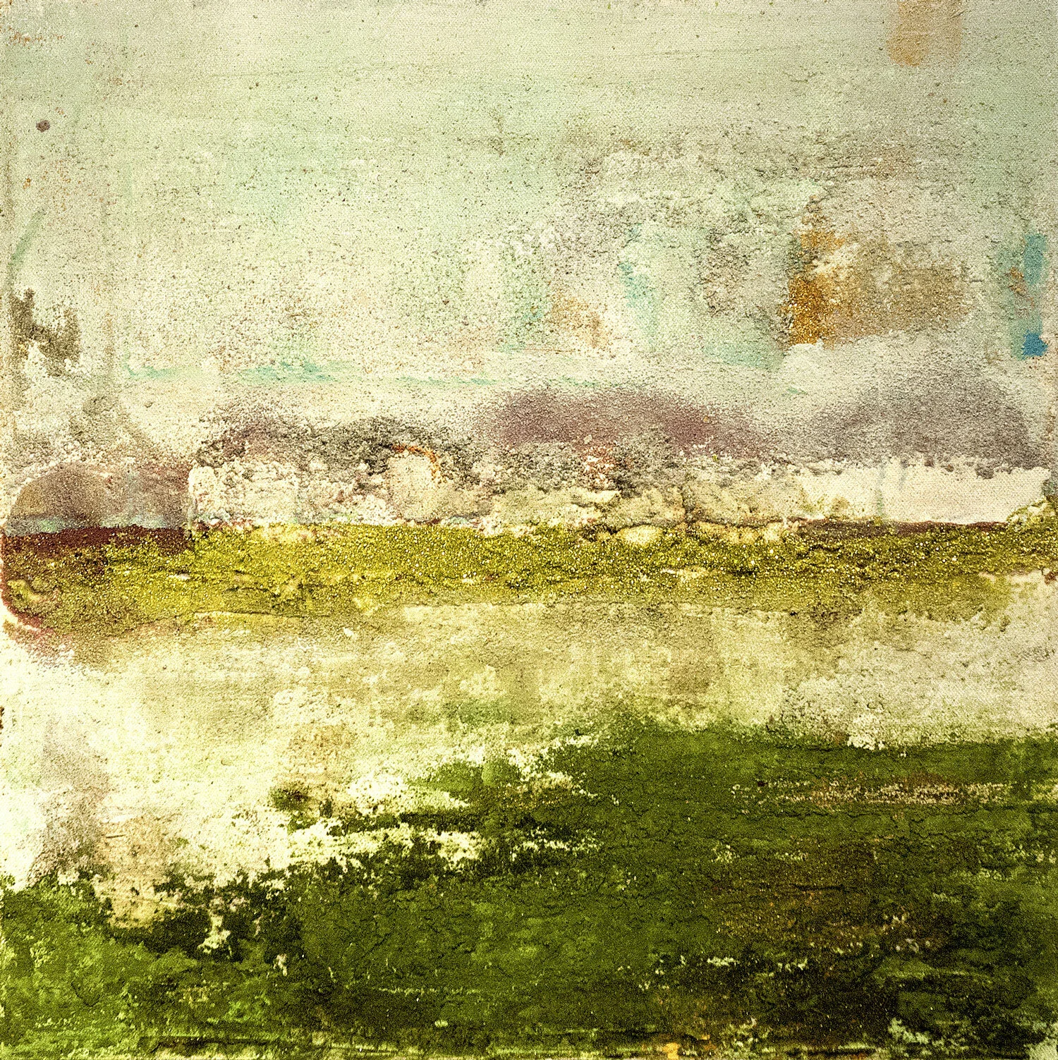 LAGUNA, 2014  
Oil and strass on canvas, cm 60x60  
Private collection