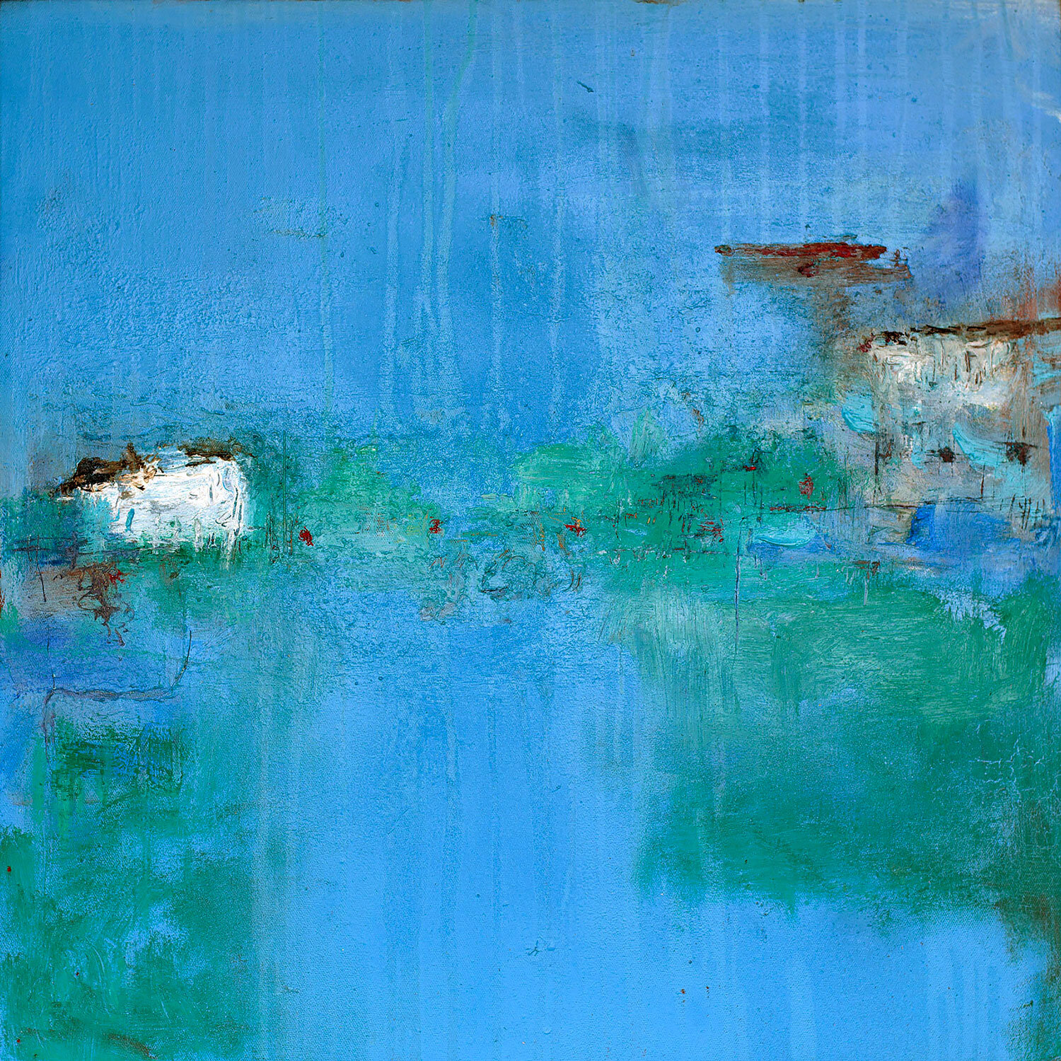 USCENDO DA CASA, Oil and acrilic on canvas, 2020, cm 50x50