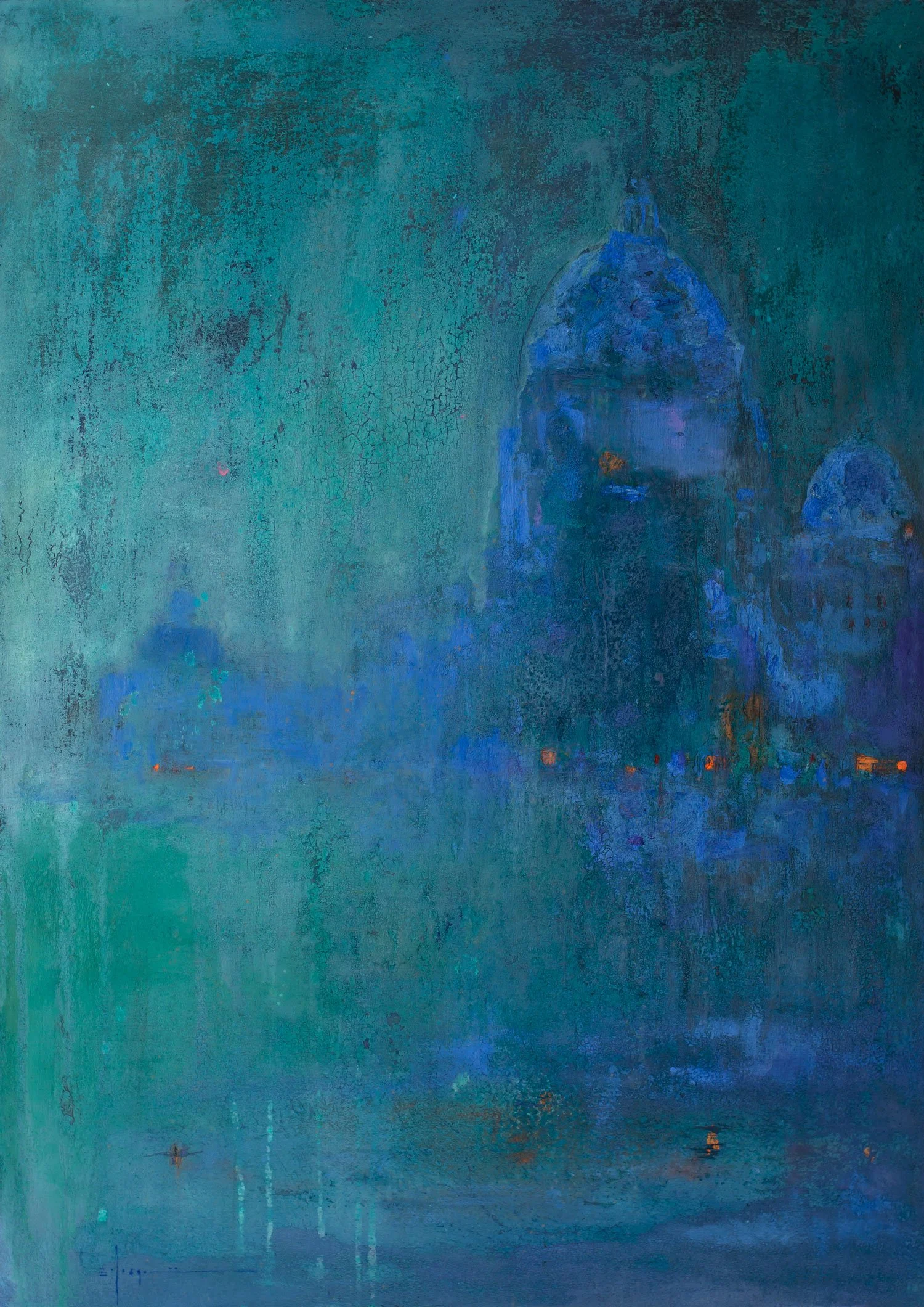 SMDS 161121, oil, acrilic and acid on panel, 2021, cm70x50, Private collection, Germany
