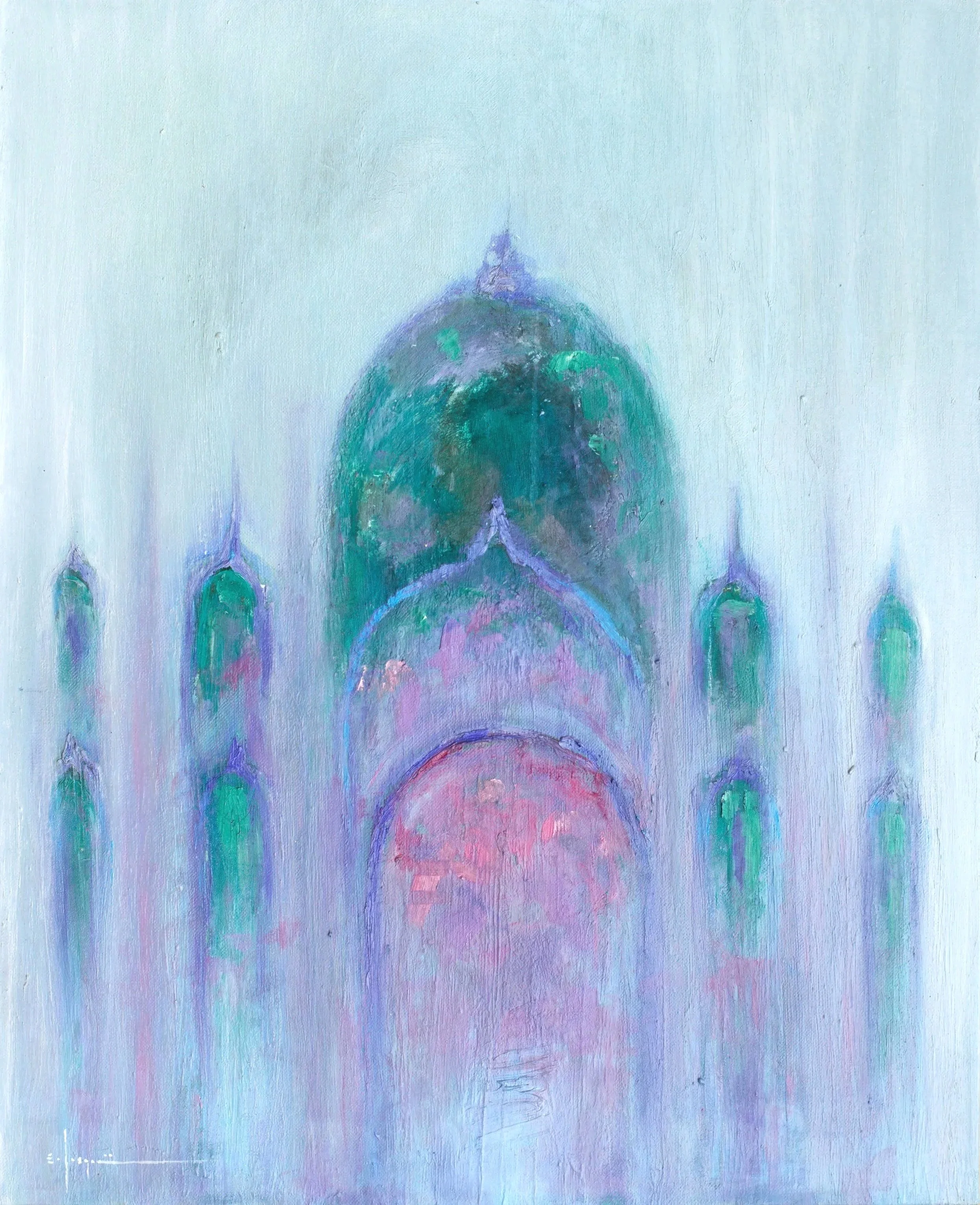 DOME 201025 2025 OIL ON LINEN CM 73X60 