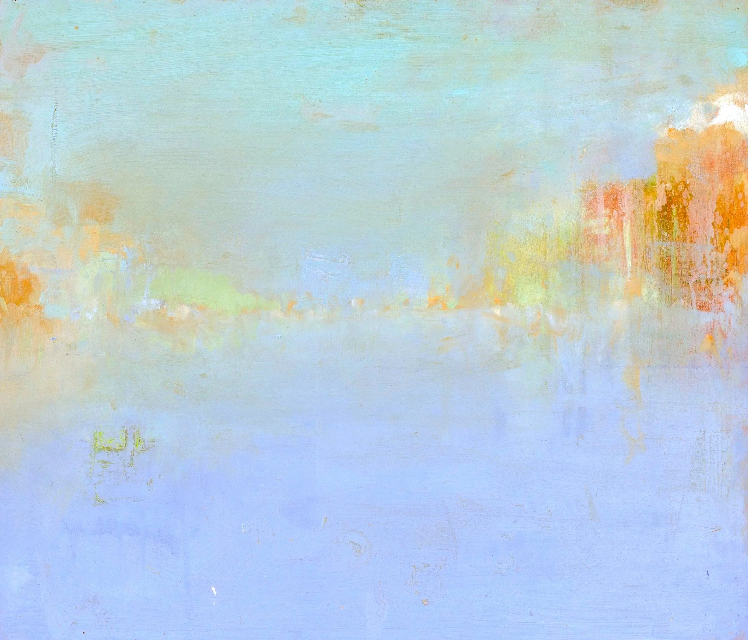 USCENDO DA CASA 23325, Oil on panel, cm 51x60, 2025