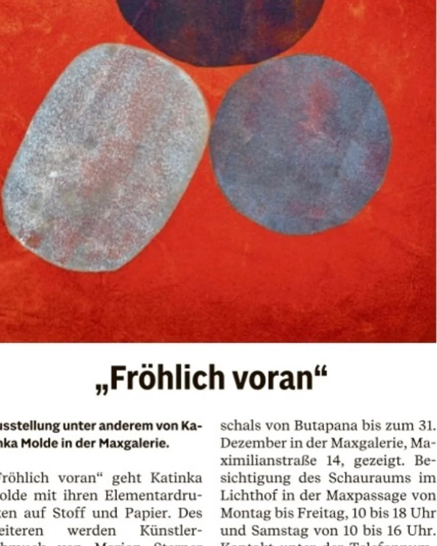Guter Wochenstart! Schaut doch mal vorbei im Schauraum in der maxgalerie / maxpassage. Vielen Dank an die Augsburger Allgemeine f&uuml;r den freundlichen Ausstellungshinweis.  #artaugsburg
#frischefarbe  #kunstausaugsburg
#freiform 
#druckkunst
#maxg