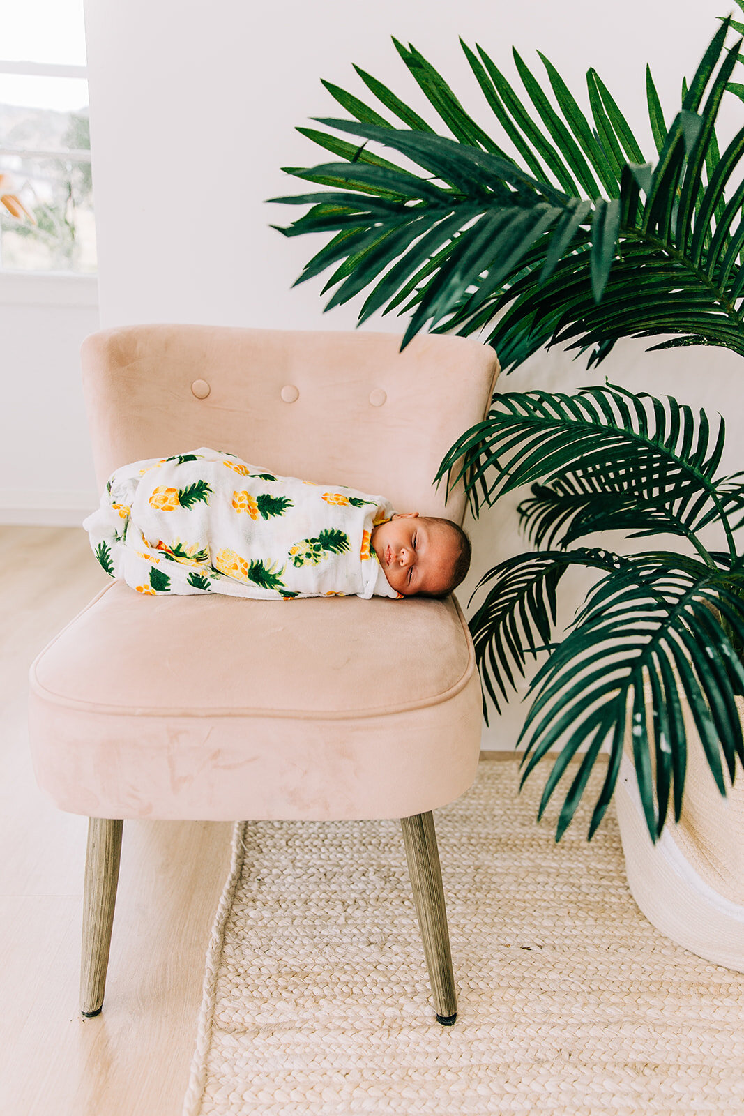  newborn styling inspiration fern prop baby swaddle fresh from heaven baby cheeks baby pose inspiration professional family photographers in logan utah cache valley photographers bella alder photography baby girl newborn photo session professional ph
