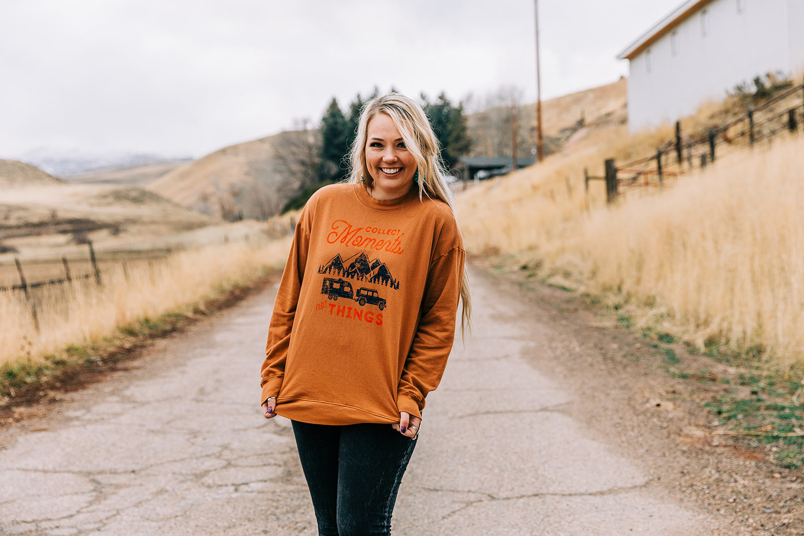  orange sweatshirt camping shirt collect moments not things travel long hairstyles hair and makeup inspiration country style professional photographers in utah commercial photographers in utah horses wild rag boutique commercial photography product p