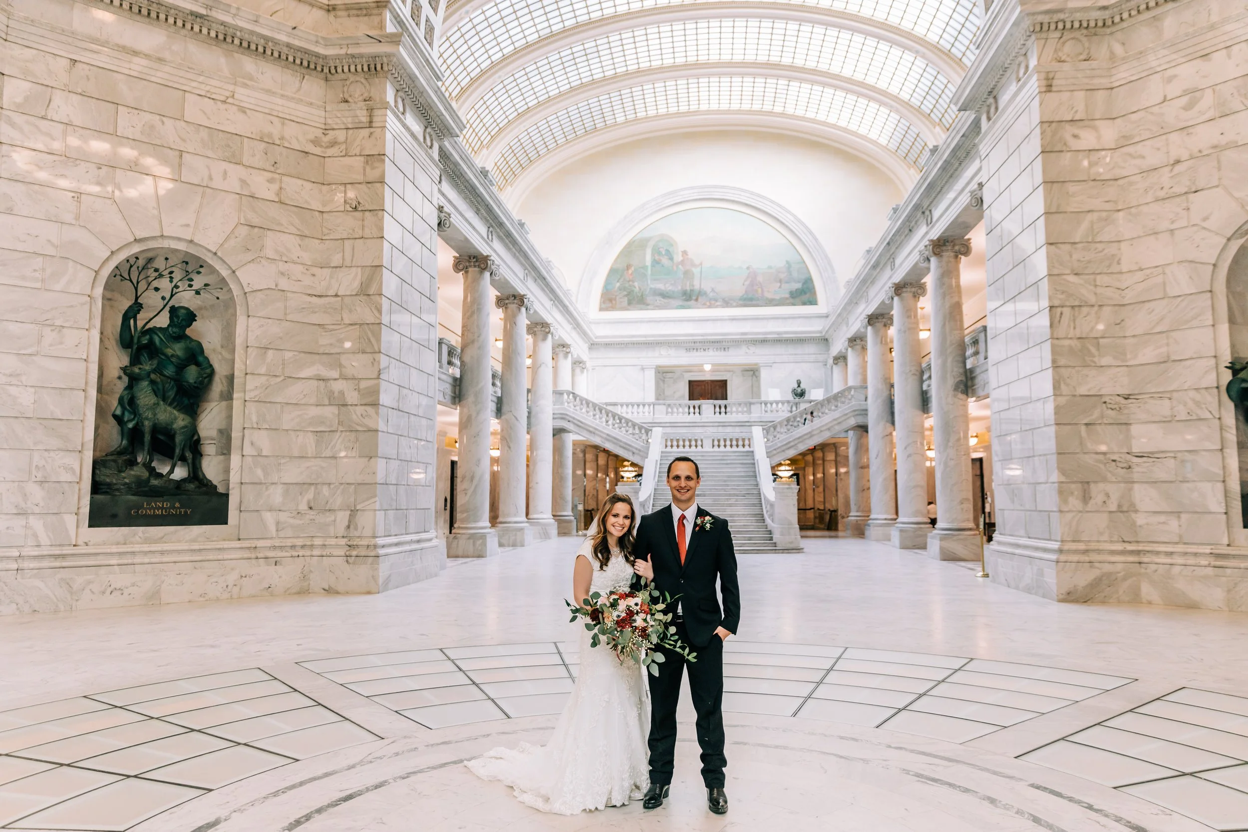 Salt Lake City Wedding Photographer Capitol Building Wedding