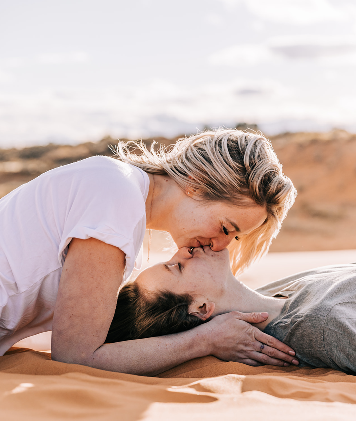 Why you should do your Engagement shoot at Pink Coral Sand Dunes Knab Utah