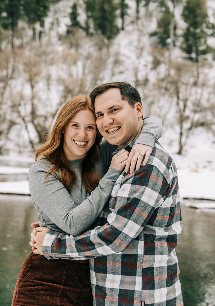 Winter Engagement Photos Salt Lake City