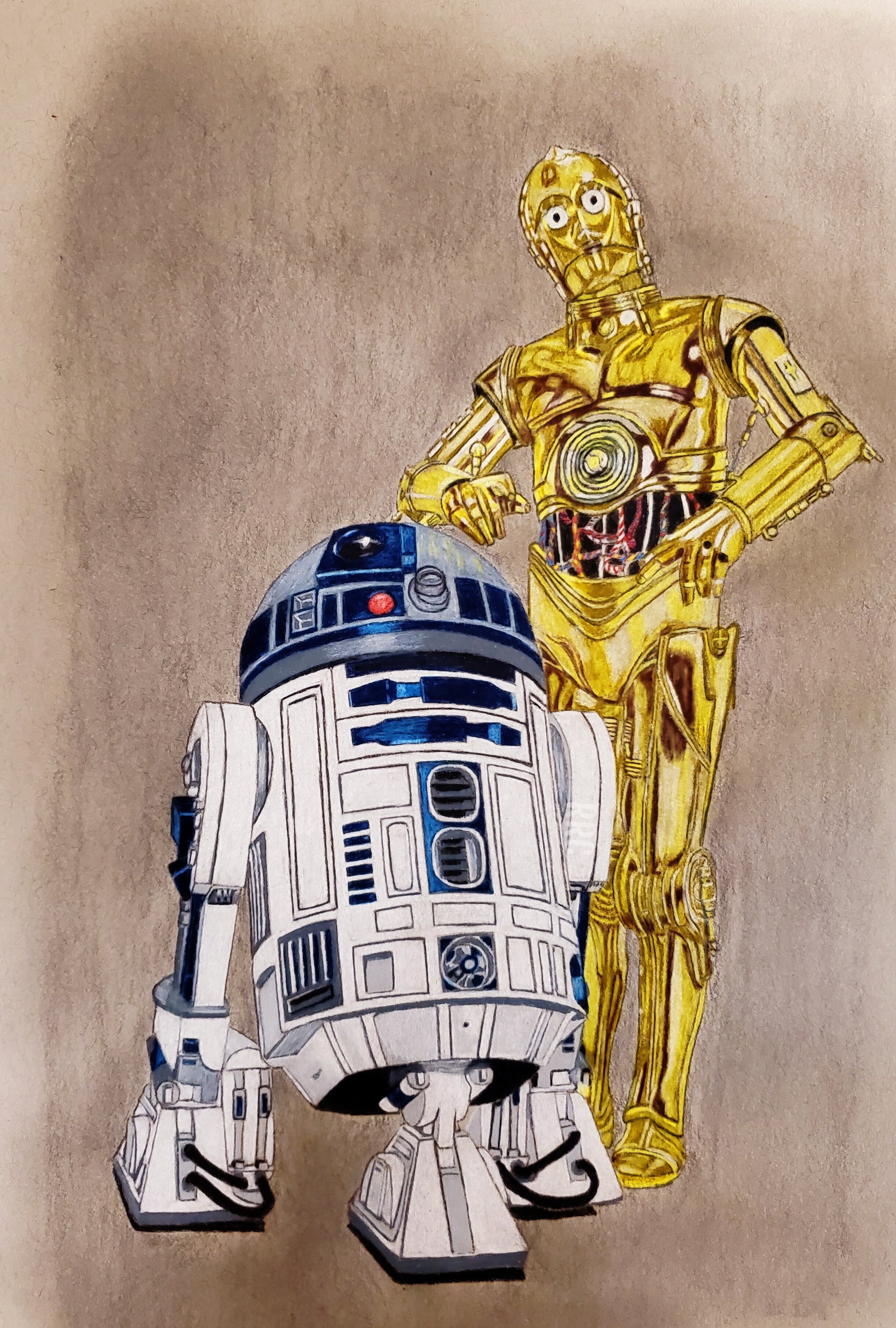 Featured image of post C3Po Drawing R2D2 We have 73 amazing background pictures carefully picked by our community