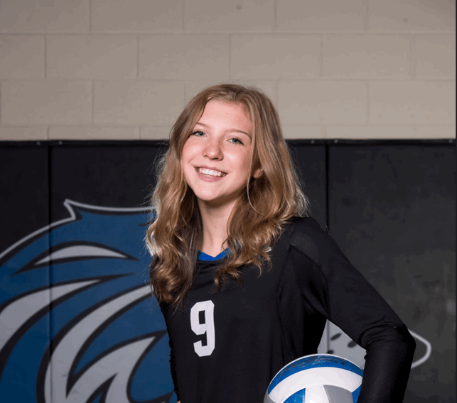 9. Kendall Sherman Soph. Outside Hitter