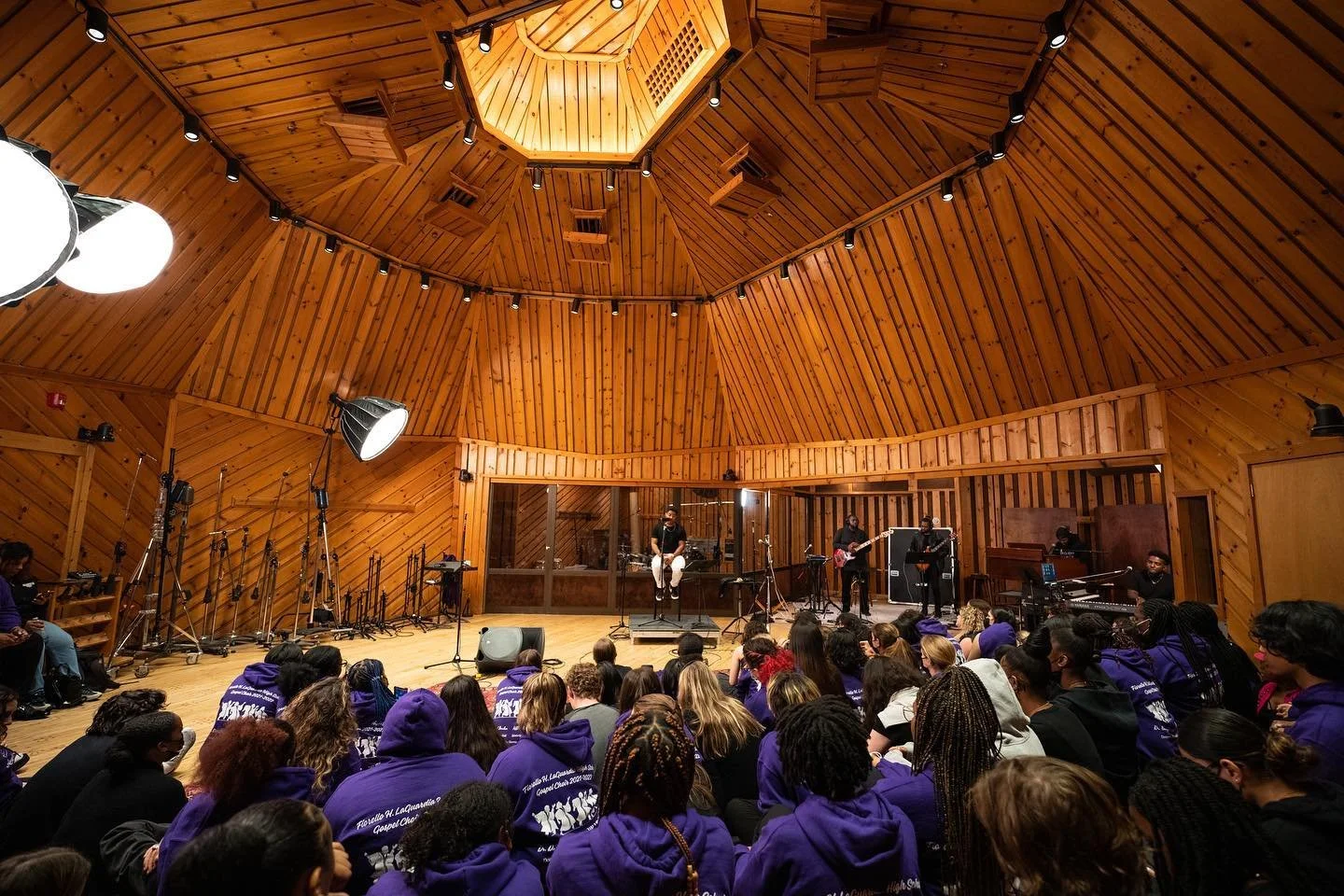 MARC FILMING THE LAGUARDIA SESSIONS AT POWERSTATION STUDIOS (2022)