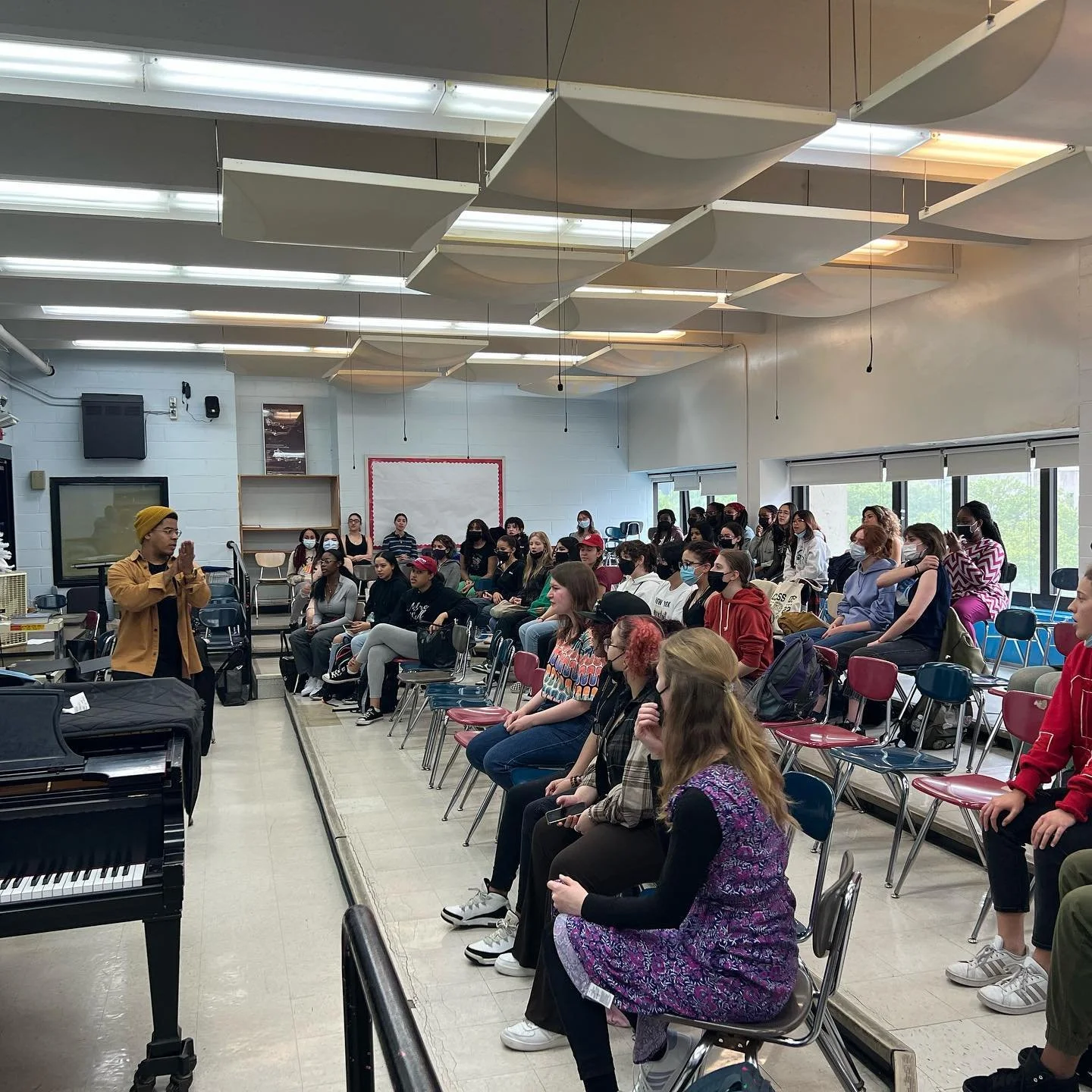 MARC TEACHING AT LAGUARDIA HIGHSCHOOL (2022)