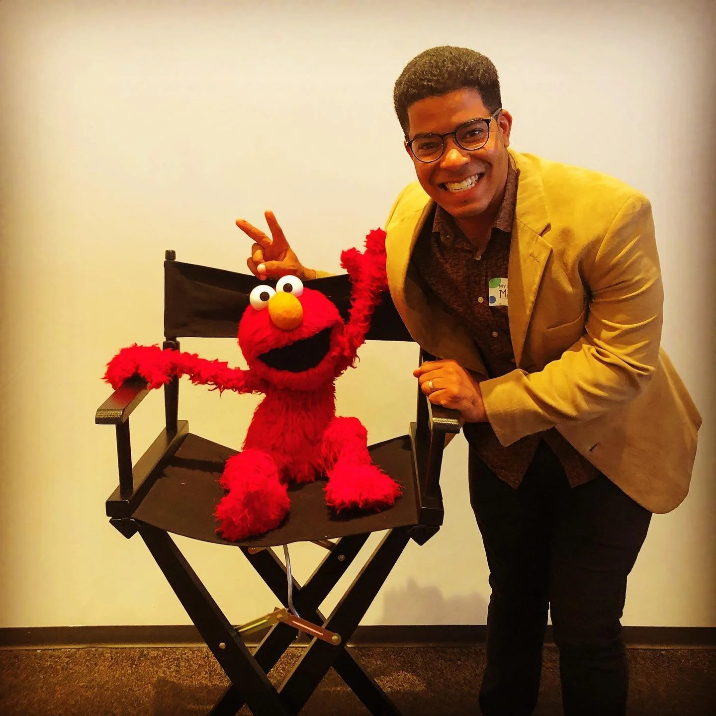 MARC WITH ELMO AT THE CHILDRENS MEDIA ASSOCIATION NYC (2017)
