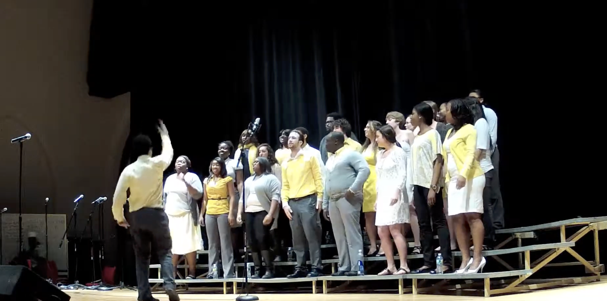 MARC DIRECTING THE NORTHEASTERN UNIVERSITY GOSPEL CHOIR (2010)