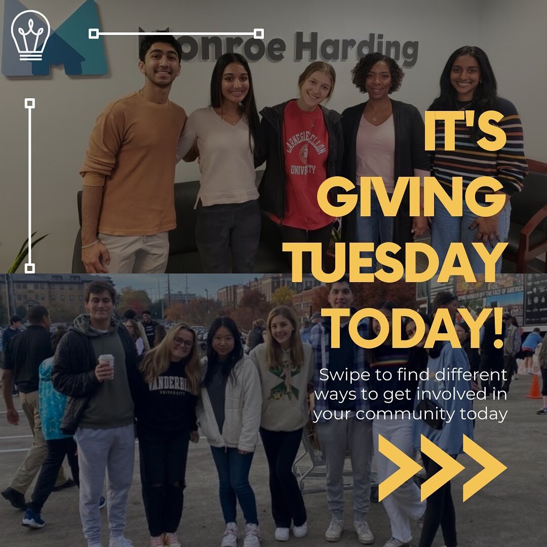 💡Giving Tuesday💡
Today is Giving Tuesday, a day dedicated to finding different ways to support your community. If you&rsquo;re looking for ideas on how to get involved, check out some of our amazing clients for this year!
@givingsmilestn 
@specialo