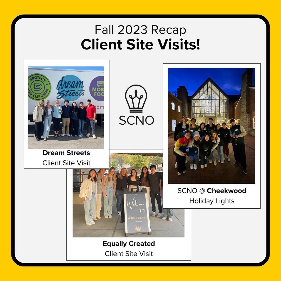 As the fall semester comes to an end, we want to celebrate all that our project teams have accomplished so far! Here are a few highlights from some amazing client visits!! ✨💫