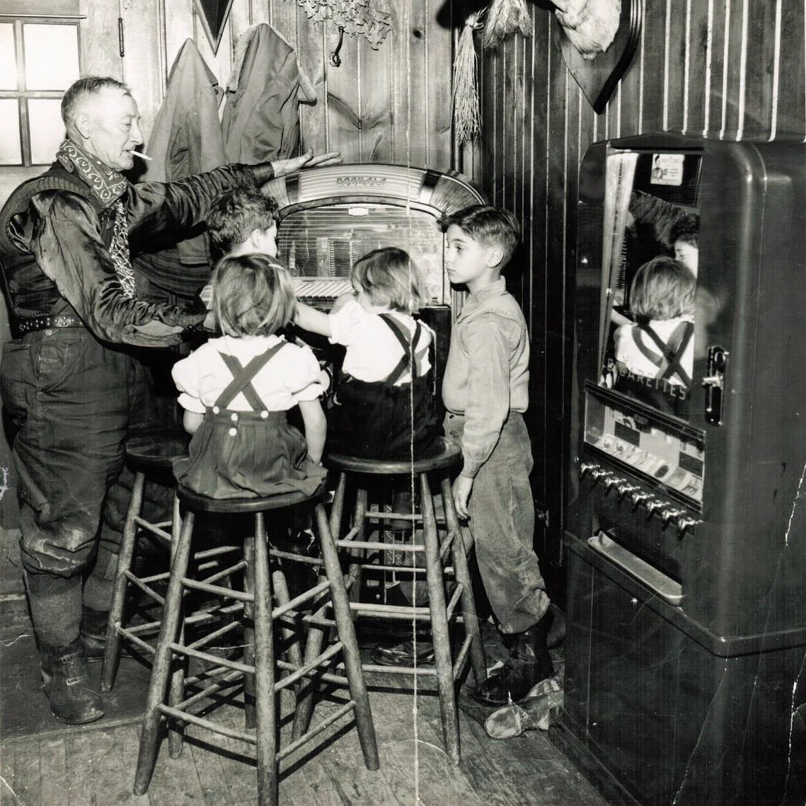 The jukebox at the Walpack Inn