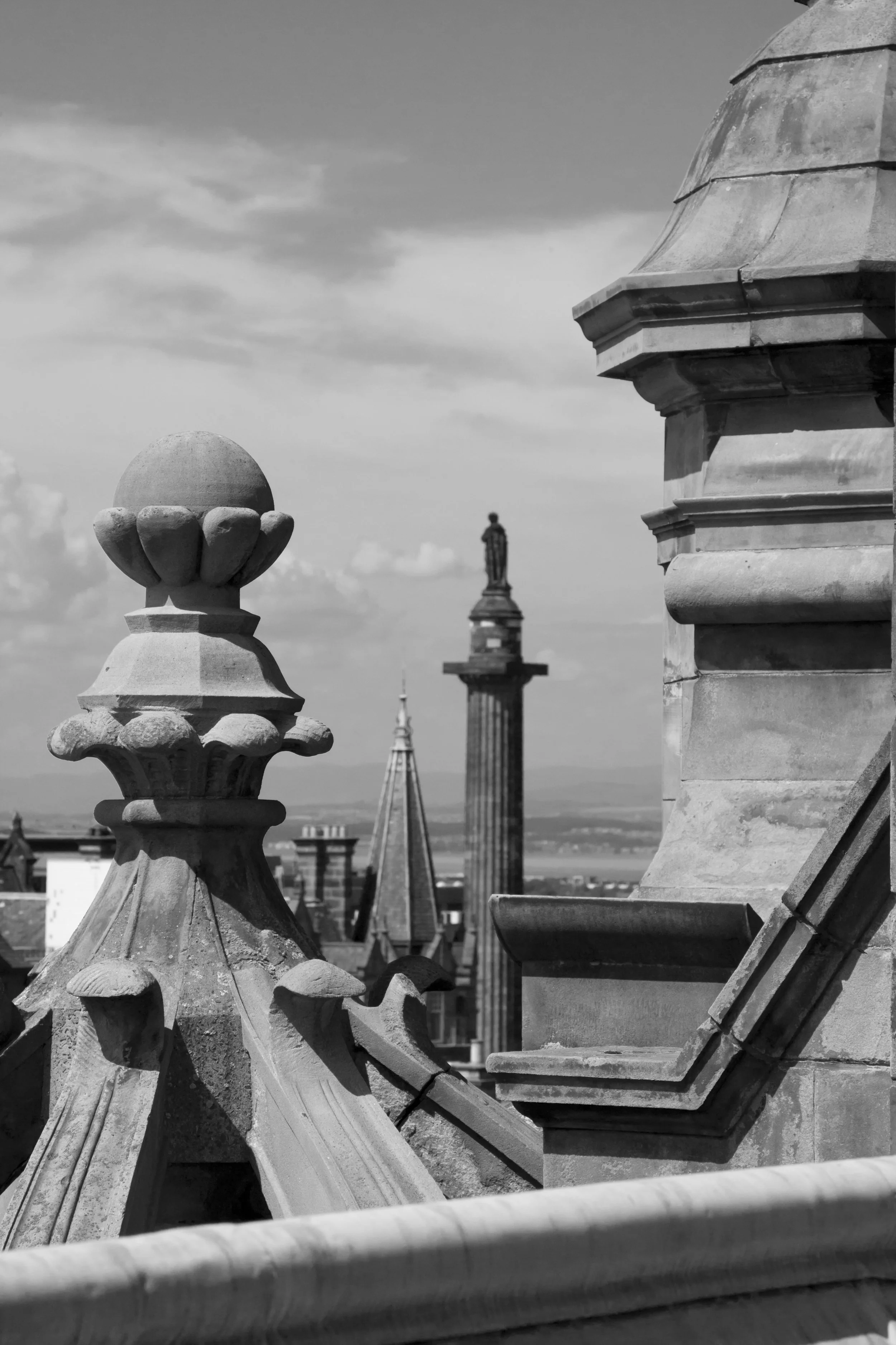 Annabel_Illingworth_Exhibition Edinburgh Rooftops StoneMasonryAndMelvilleMonument.jpg