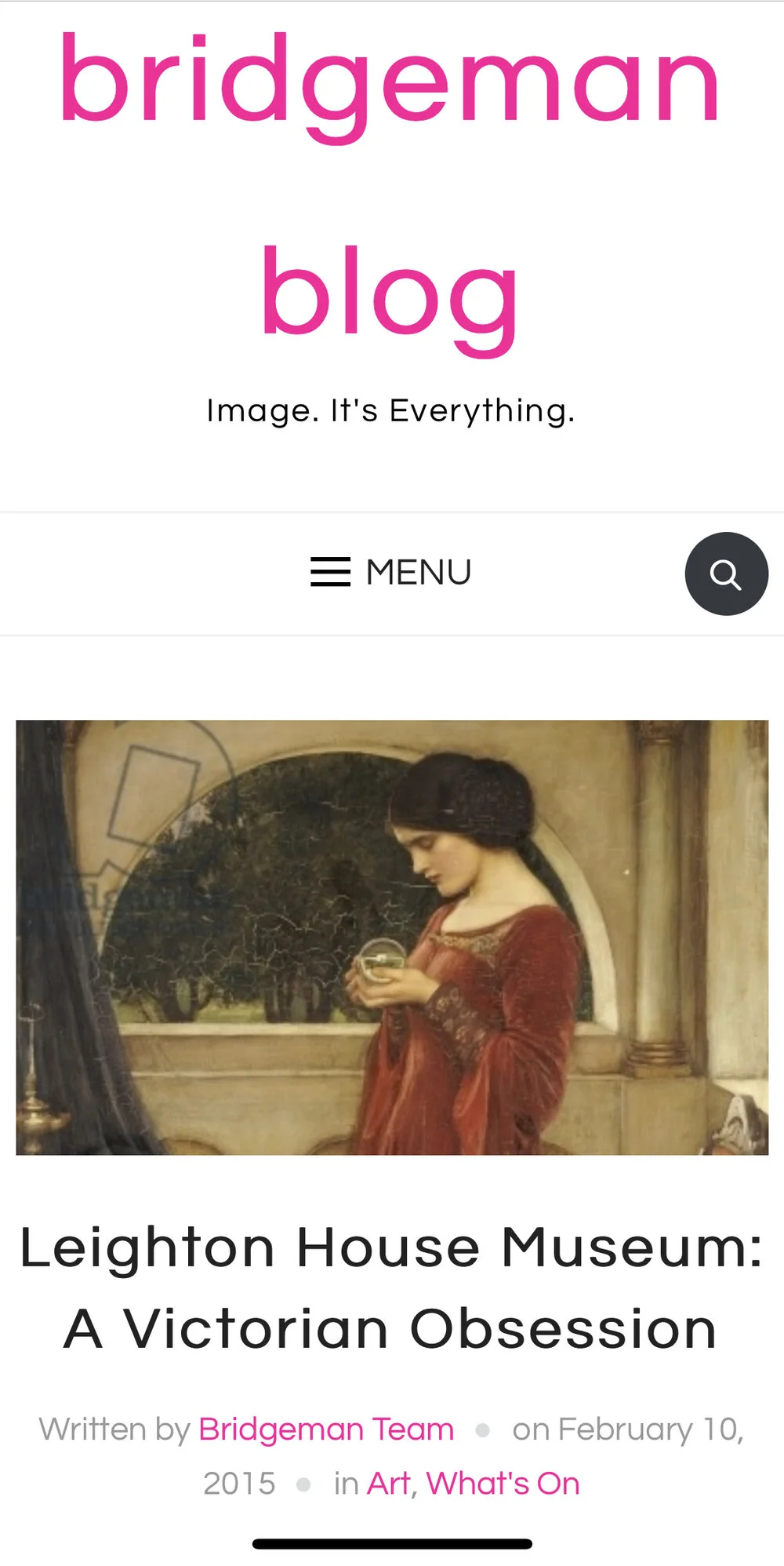  Bridgeman Images Blog - Art Review - A Victorian Obsession at Leighton House