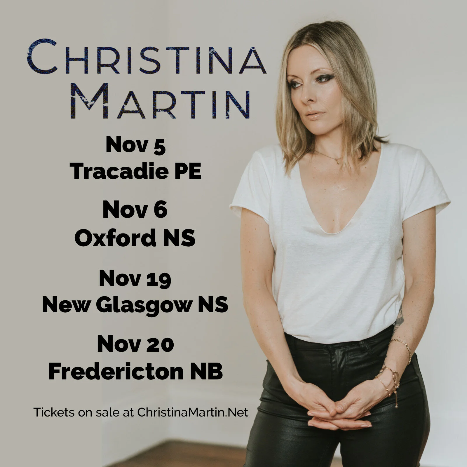 Fall 2021 Tour Dates - Atlantic Canada