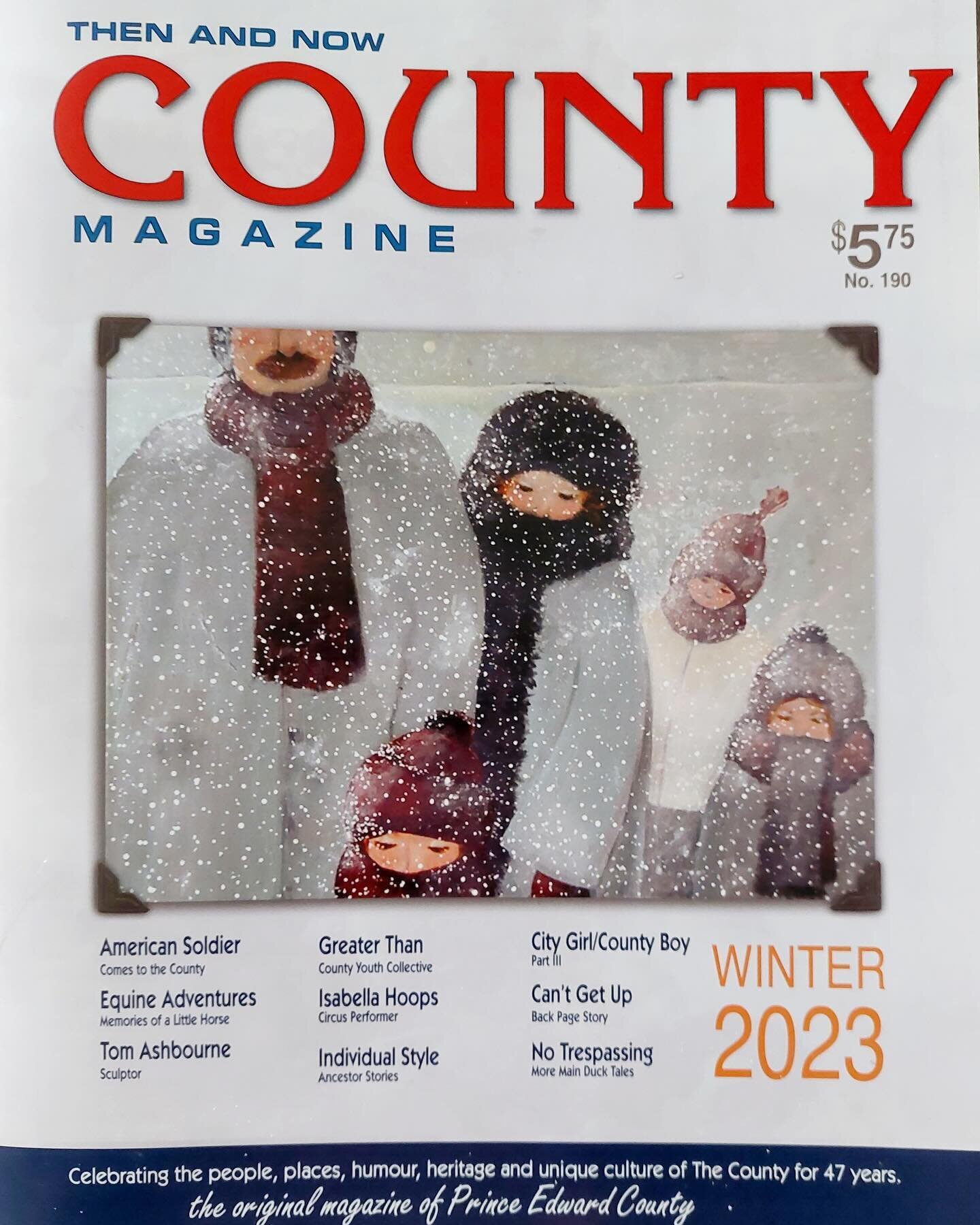 &lsquo;La Famille&rsquo; is on County Magazine&rsquo;s cover! Thank you, dear Janet! Et a Jean-Paul Lemieux, tous mes remerciements. 

#princeedwardcounty #countyarts #countymagazine #pec #visitthecounty #pecstudiotour