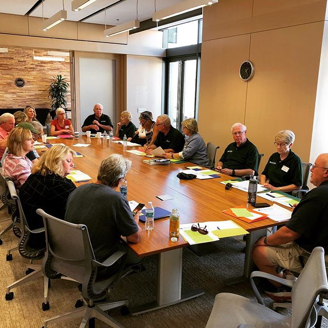 @worldrenew Volunteer team has their orientation at the @hiltonfoundation with the LAR LTRG in preparation for the #WoolseyFire Community Assessment starting Monday Sept 9 - Sept 20. Experienced disaster recovery volunteers have flown in from all one